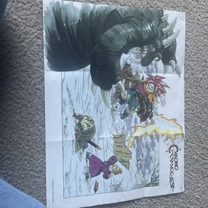 Chrono Trigger Mappa Poster Pieghevole SNES Super Nintendo Solo Mappa - Foto 1 di 17