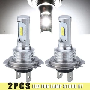 LED Headlight LED Chip High Power New 12V-24V 2pcs 6000K Clear White H7 - Picture 1 of 12