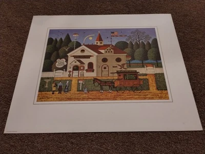 Charles Wysocki VENDEDOR DE PÁJAROS Pajarera Coleccionable PRODUCCIÓN A PRUEBA LITOGRAFÍA Impresión Foto 1 de 4