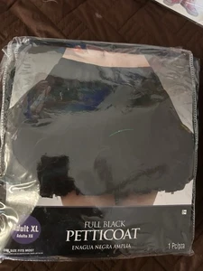 Cosplay kompletter schwarzer Petticoat Damen ERWACHSENE Größe XL Halloween Kostüm - Bild 1 von 2