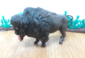 BRITAINS/TIMPO ZOO AMERICAN BISON PAINTED PLASTIC MADE IN ENGLAND - Bild 1 von 5