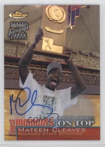 2000-01 Topps Finest Moments Refractor Mateen Cleaves #FM-MC Rookie Auto RC