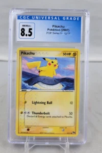 2007 Pokemon Pop Series 5 Pikachu 12/17 CGC 8.5 NM/Mint + - Picture 1 of 2