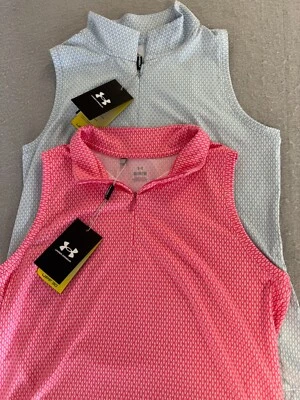 (2) New Under Armour Golf Polos Womens Medium Ocular Print Set of 2 MSRP $160 — 第 1/4 张图片