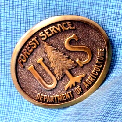 Пряжка ремня лесной службы Министерства сельского хозяйства США 1985 серийный номер бронза винтажный Western Heritage .QRT616 - Изображение 1 из 4