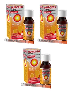 3x Nurofen Junior 4% Fiebersaft 100ml mit Erdbeer-Geschmack PZN16538227 - Bild 1 von 1