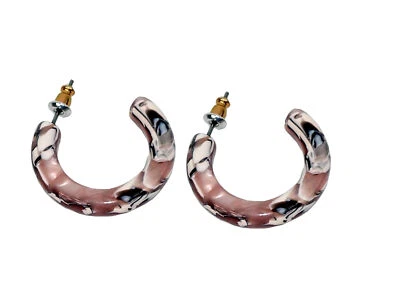 Pilgrim Damen Ohrringe rosègolden Stecker Kreolen Modeschmuck - Bild 1 von 2