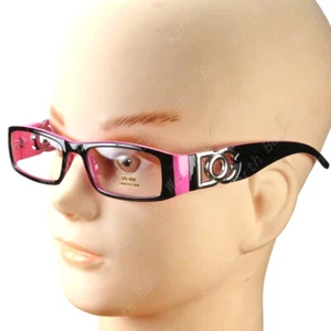New BOG Eyewear Womens Clear Fake Lens Frame Fashion Designer Glasses Nerd Small - Picture 1 of 2