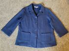Honor Millburn Blazer Style Jacket, Blue, Size 14