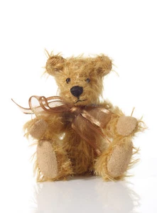 World of Miniature Bears By Theresa yang 3.25" Mohair Bear Franz #1087G - Picture 1 of 6
