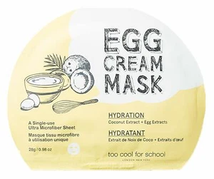 EGG Cream Mask 5 sheets/Hydrating and Brightening/Egg Yolk Extract/No Box - Picture 1 of 4