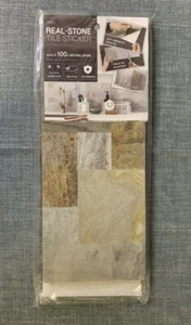 Peel Stick Self-Adhesive Wall Tile Flexible Removable Real Stone - Nausicca - Picture 1 of 2