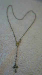 Sterling Silver .925 Cross Pendant Necklace Made in Italy - Picture 1 of 4