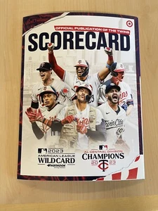 MINNESOTA TWINS -TORONTO OCT. 2023 PLAYOFF SERIES OFFICIAL PUBLICATION PROGRAM! - Picture 1 of 3