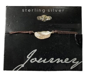 Journey Feather Bracelet Sterling Silver Target 7 in Length - NWT - Picture 1 of 10