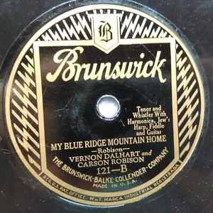 78 rpm Brunswick Bolt 121, Dalhart, Robison, Blue Ridge, End of Lane, country V - Bild 1 von 3