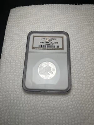 2008 S State Quarter PF69 Ultra Cameo Alaska NGC Certified - Image 1 of 4