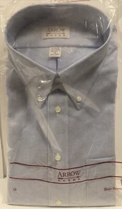 Arrow Dover (1) and Arrow Company (1) Ocford Button-Up Ox Shirts. Sze 18 and SS. - Picture 1 of 10