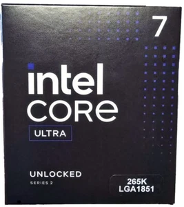 Intel Core Ultra 7 265K Series 2 Arrow Lake 125W Desktop LGA 1851 20C Processor - Picture 1 of 11