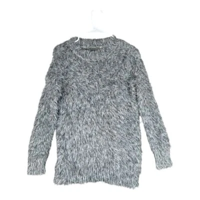 Suéter Pullover Primark 2XS Gris Peludo Para Mujer Grunge Street Preppy Foto 1 de 4