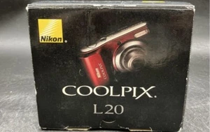 COOLPIX NIKON L20 DIGITAL CAMERA (RED , 10MP, NEW IN BOX) - Picture 1 of 11