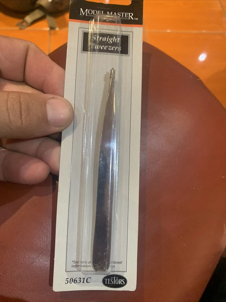NEW Testors Straight Tweezers 50631C FREE US SHIP - Image 1 of 4