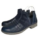 Naot Shoes 39  Womens 8 Rivotra Chelsea Boots Ankle Blue Leather Casual Cut Out