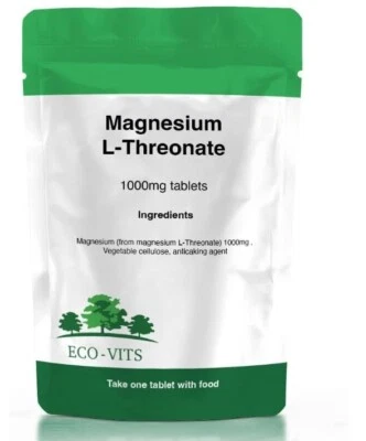 Magnesium L-Threonate 1000mg Tablets – Brain & Cognitive Health Support - Image 1 of 2