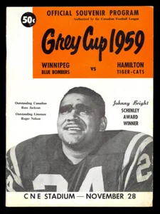 1959 1962 1965 FOUR GREY CUP FOOTBALL PROGRAMS HAMILTON VS WINNIPEG BLUE BOMBERS - Picture 1 of 8
