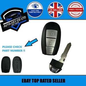 NEW REPLACEMENT 2 BUTTON REMOTE SMART KEY CASE SHELL SUZUKI SWIFT VITARA SX4 ETC - Picture 1 of 6