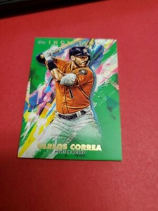 2020 TOPPS INCEPTION #6 GREEN CARLOS CORREA HOUSTON ASTROS