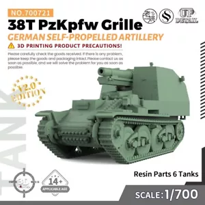 1/700 Militär Modellbausatz German 38T PzKpfw Gitter Selbstfahrende Artillerie - Bild 1 von 8
