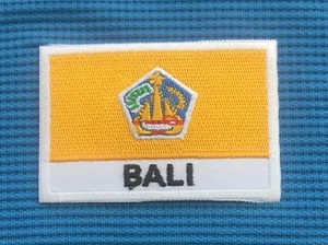 BALI INDONESIA ISLAND NATIONAL COUNTRY FLAG BADGE IRON SEW ON PATCH CREST SHIELD - Picture 1 of 1