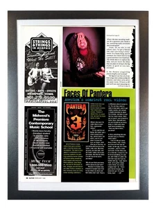 Dimebag Darrell Abbot of Pantera - Readers' Choice - Framed Guitar Magazine Page - Picture 1 of 7