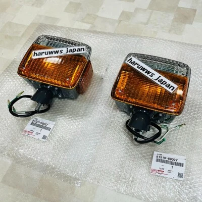 Juego de luces intermitentes delanteras derecha y derecha originales Toyota Land Cruiser FJ40 BJ40 Foto 1 de 4