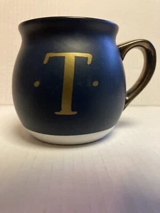 Monogram T Potbelly Coffee Mug - Picture 1 of 7