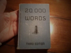 20,000 Words Third Edition Spelled, Divided, and Accented 1951 - Picture 1 of 21