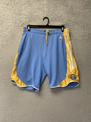 Adidas Men's Authentic Denver Nuggets Shorts Small Blue Yellow /132-40 - Image 1 of 4