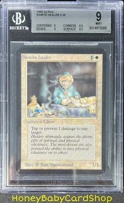 MTG Limited Edition Alpha 1993 Samite Healer BGS 9.0 MINT Old School 93/94 - Image 1 of 4