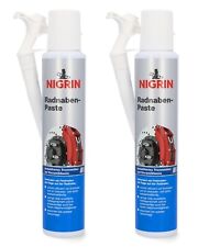 Produktbild - Nigrin 2x Radnaben-Paste Pinseldose Trennpaste Felgen Motor Getriebe Bremse 