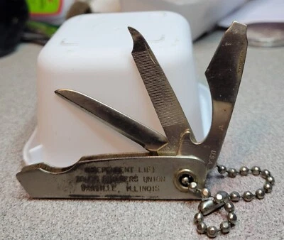 Union-Brand Danville IL Trim Три Ножа Пилка Открывалка для Бутылок и Мини Утилита - Изображение 1 из 4