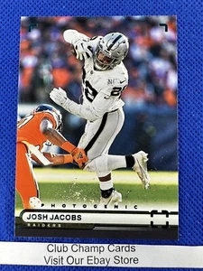 2022 #PH-9 Josh Jacobs Panini Chronicles Photogenic Teal Parallel Raiders - Picture 1 of 2
