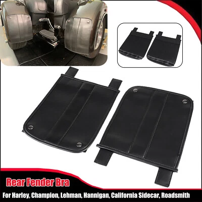 Sujetador guardabarros trasero de cuero PU para Harley Lehman Hannigan California Sidecar Trike Foto 1 de 4