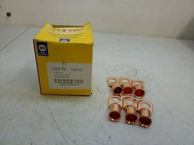 728040 Napa 2/0 Ga. Copper Battery Lugs Qty.6 Free Shipping Free Returns - Image 1 of 4