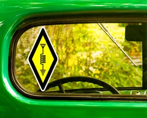 DECAL 2 adesivi NATIONAL AMATEUR RADIO SYMBOL per computer portatile paraurti - Foto 1 di 1