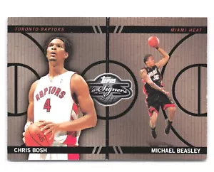 2008-09 Topps Co-Signers Changing Faces Gold Chris Bosh Michael Beasley /399 RC - Picture 1 of 1