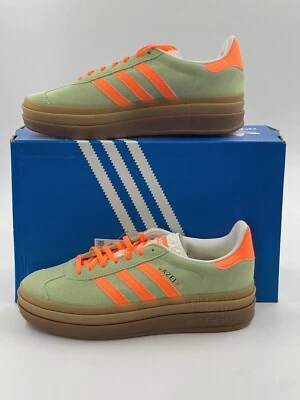 Adidas Originales GAZELLE BOLD IH7495 Tenis Verde Naranja Mujer’s Multi-Tallas Foto 1 de 4