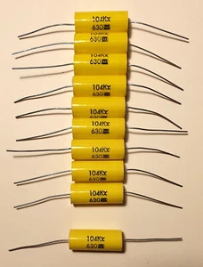 10 Condensateurs Audio Mkp 0, 1μF - Col V 630 - Photo 1 sur 1
