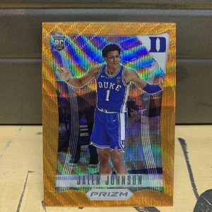 2021 Panini Prizm Jalen Johnson /75 Orange 10 Rookie Rc 2012 Flashback Duke Dp - Picture 1 of 4
