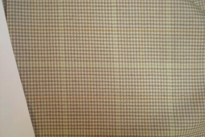 Tela de lana del Reino Unido de 2,77 yardas de lujo Super 140s traje 8,5 oz pata de gallo a cuadros 100" Foto 1 de 4